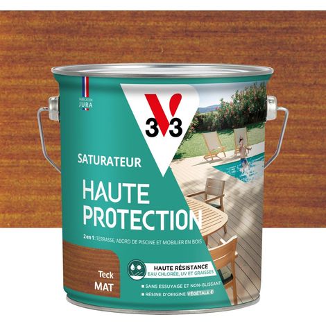 Saturatore per legno per esterni opaco in teak ad alta protezione V33 2,5 l V33