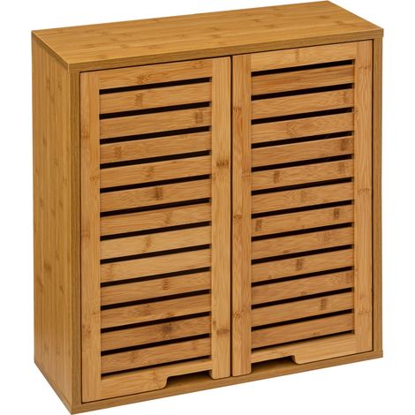 Armoire de toilette bambou Sicela - 52 x H. 59 cm – Marron