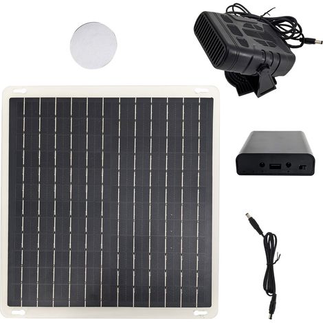 Dégivreur portable à chauffage rapide avec panneau solaire pour poulaillers et serres (1/5)
