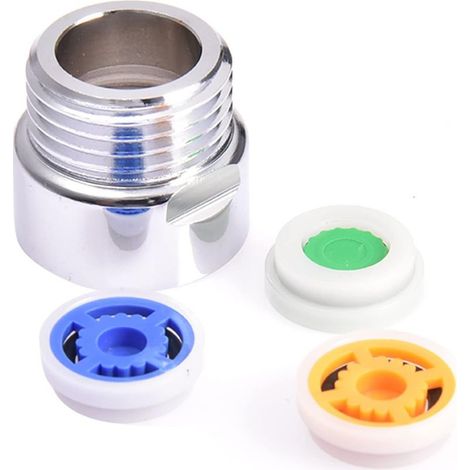 Juego de 4 limitadores de caudal de agua, juego de limitadores de caudal de ducha para ahorrar agua, hasta un 70% de ahorro de agua, 4L/6L/9L/min. Juego de limitadores de caudal de agua para (1/5)