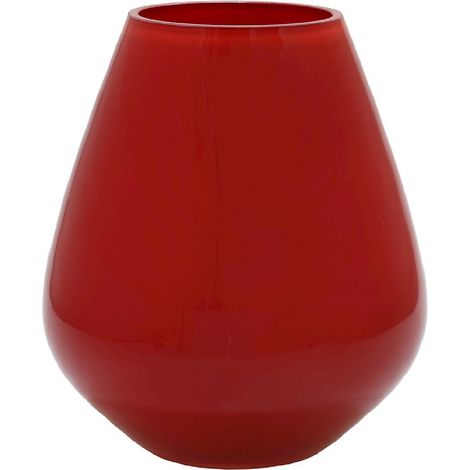 Vase Décoratif Rouge Vif Taille S pour Bouquet de Fleurs, Tige Unique et Photophore - PANGIVO (1/5)