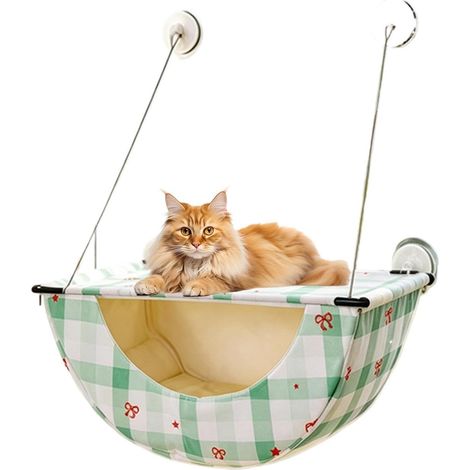 Posatoio per gatti da finestra Ventosa rimovibile con custodia per riporre (1/5)