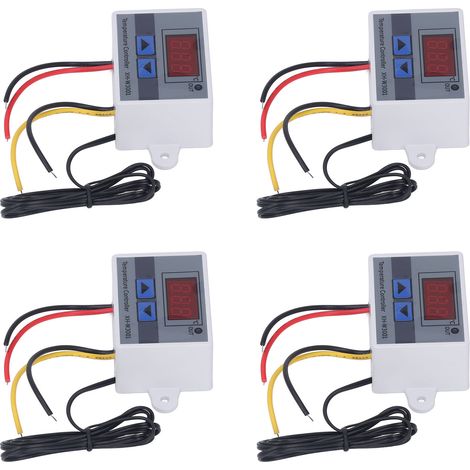 Régulateur de température numérique (lot de 4) -50 °C à 110 °C - 110-220 V - 1500 W (1/5)