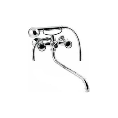 Invena Miscelatore classico cromato con beccuccio girevole 30 cm