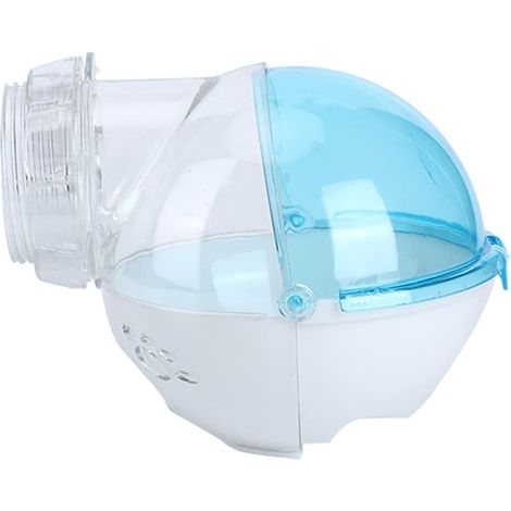 Hamster Salle de Bain - Roue d'exercice de Course de Hamster Transparente de 13 cm résistante aux odeurs Petit Jouet pour Animaux de Compagnie Rat Running Play Toy(Bleu)