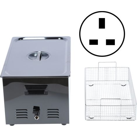 Nettoyeur Ultrasonique 22L Acier Inoxydable Affichage Numérique Machine de Nettoyage Industrielle YM-822AUK Prise UK 220V (1/5)