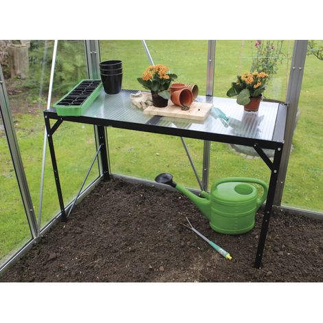 Vitavia Pflanztisch mit HKP Arbeitsplatte, schwarz (1/3)