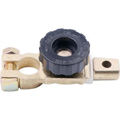 Autobatterieanschluss - 17 mm schwarzer Schnellabschalter für Minuspol, Auslaufschutz und Batterietrennung.