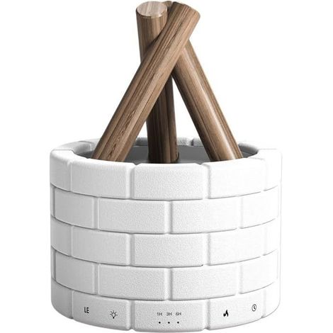 Campfire 250ml Luftbefeuchter mit ätherischen Ölen und sanftem Flammenschein für optimale Entspannung