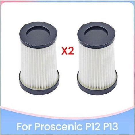 Lot de 2 cartouches filtrantes de rechange pour aspirateur Proscenic P12 P13 - Pièces détachées pour un nettoyage domestique efficace (1/5)