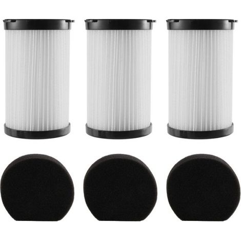 Filtre Hepa 3 PièCes pour MooSoo D600 D601 Cecotec Thunderbrush 520 Filtre Aspirateur Filaire éLéMents Hepa (1/4)
