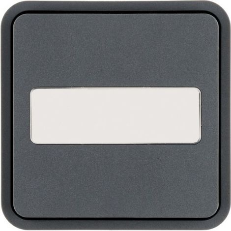 Cubierta de interruptor Berker wippe 1fach compatible serie W1 campo de etiqueta