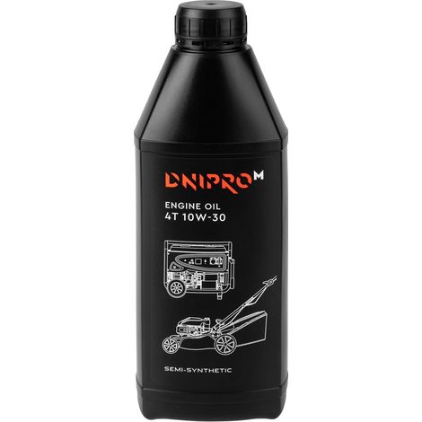 Dnipro-M Aceite de Motor 4T 10W-30 1L, API SL/CF, para Cortacésped, Generador y Maquinaria de Jardín