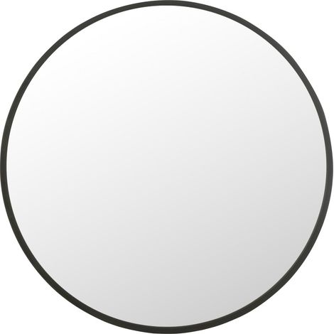 Miroir rond noir mat design élégant pour une déco contemporaine - Noir mat élégant (1/4)