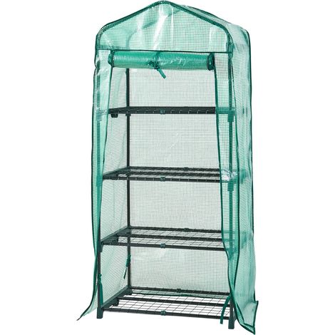 Serra da giardino a 4 livelli 158 x 69 x 49 cm Verde 030010542
