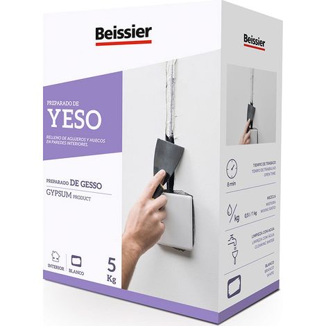 Yeso Restauracion Relleno Hueco 5 Kg Bl Int. Sujecion Mat. Beissier (1/2)