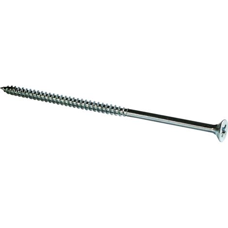 Vis à bois tête fraisée PZ zinguée Viswood filet partiel 5x80 mm (x10 vis)