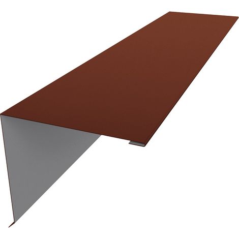 Pultdachfirst 110x100 mm L 2000mm, RAL 8004, 0,50mm