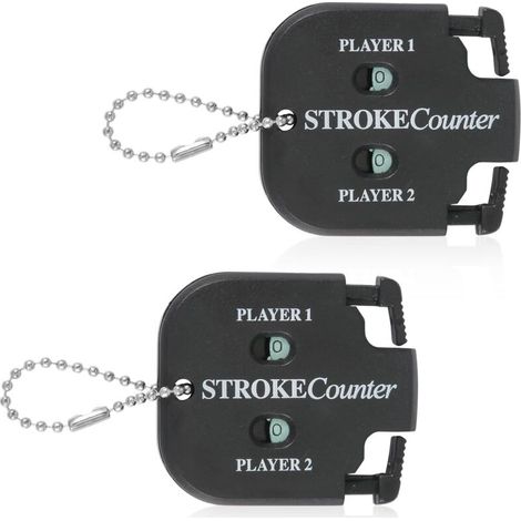2 Compteur de Coups de , Mini de Tir de  Noir Gardien de Score de  avec Outil de Réinitialisation du Cadran Porte-Clés pour Différents Types de Compétitions et de Jeux (1/5)