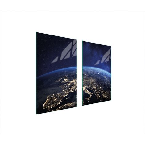 PLAQUE DE PROTECTION EN VERRE POUR POÊLE 75x52 SOL (1/5)