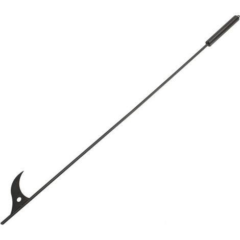 Tisonnier en acier de 101,6 cm 40 pouces de long, amovible, pour foyer extérieur, feu de camp, poêle à bois et usage intérieur Crezuo (1/5)