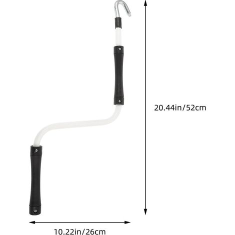 Store enrouleur extérieur/intérieur à manivelle de 53 cm (système à manivelle/sans fil)