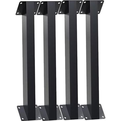 Support d'angle à 45 degrés, kit de Support de connecteur Robuste pour Gazebo, Patio, pergola, cabane,Noir,4pieces (1/5)