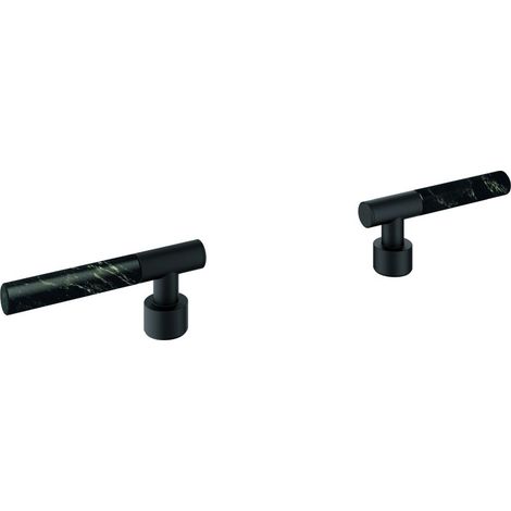 Grohe Atrio Private Collection Hebelgriffe für 21134/21140/20587/20593/25227, Vanilla Noir Caesarstone, Phantom Black, 48459KF0 (1/2)