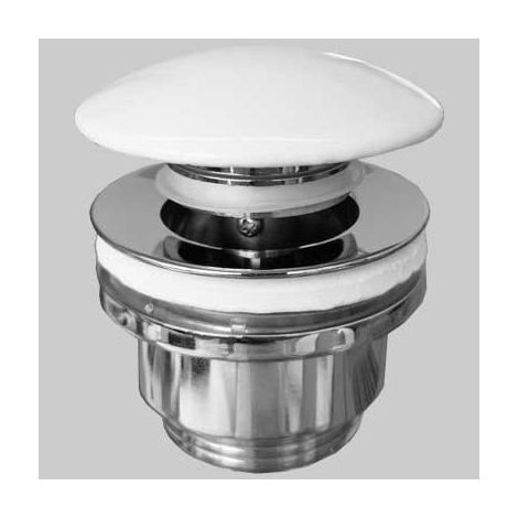PILETTA A SCATTINO STP CON TAPPO CERAMICA BIANCO - 1" 1/4