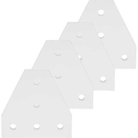 Plaquette de liaison en aluminium en T, support de fixation 5 trous pour profilé 2020, connecteur d'angle 203040, étau de jonction robuste, kit de montage pour structures modulaires. (1/5)