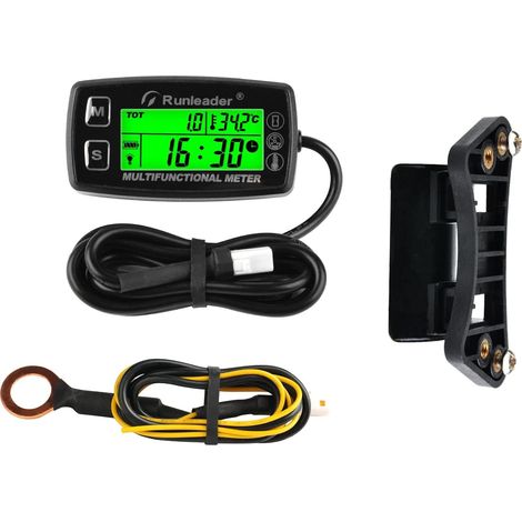 Jauge de température moteur et support universel, compte-tours, compteur d'heures, écran rétroéclairé pour moto (RL-HM035A-M5) (1/5)