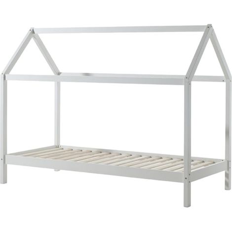 Lit Enfant Cabane "Dallas" 90x200cm Blanc (1/3)