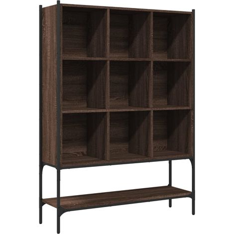 Bibliothèque chêne marron 102x30x141,5 bois d'ingénierie (1/5)