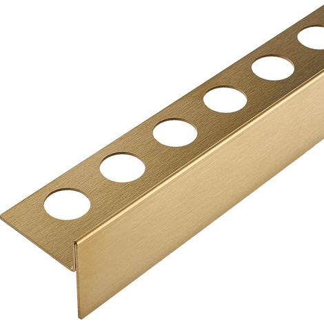 Balneo Profil latéral droite incliné pour douche, au sol 120cm, acier inoxydable, finition gold, Pente de 1,5% (1/5)