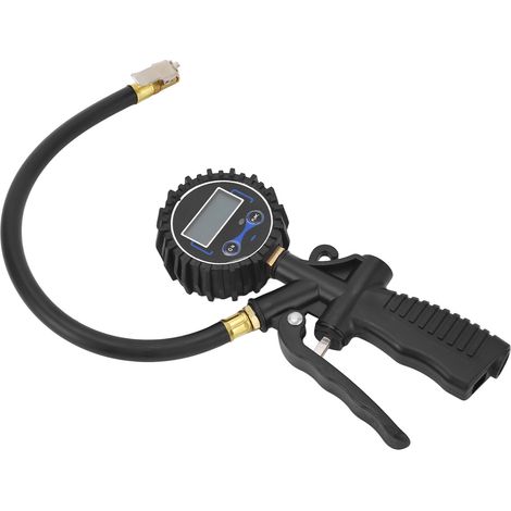 Outil de gonflage à pompe à air 170 Psi avec manomètre numérique électronique pour un affichage de la pression en temps réel, entrée d'air à connexion rapide 1/4" NPT. (1/5)