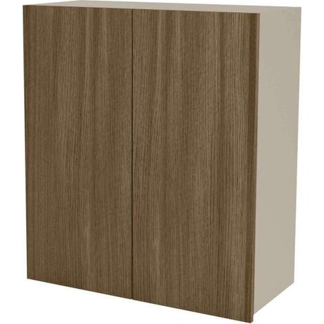 Mueble cocina alto con dos puertas en color nogal noceto, 90 cm(alto)80 cm(ancho)35 cm(largo) (1/3)