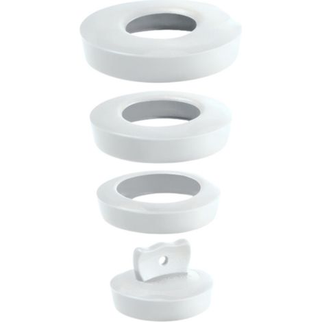 Bouchon universel Blanc vidage évier, lavabo, lave mains ou baignoire, 36 à 58 mm (1/5)