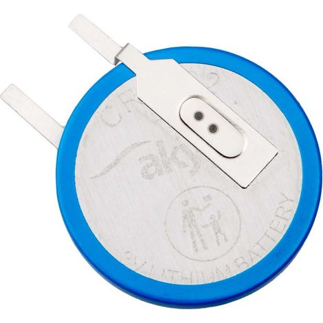 Batteria al litio CR2032 PT2AS Akyga AKY1154 3V / 210mAh Raster a 2 pin 7,5mm (1/3)