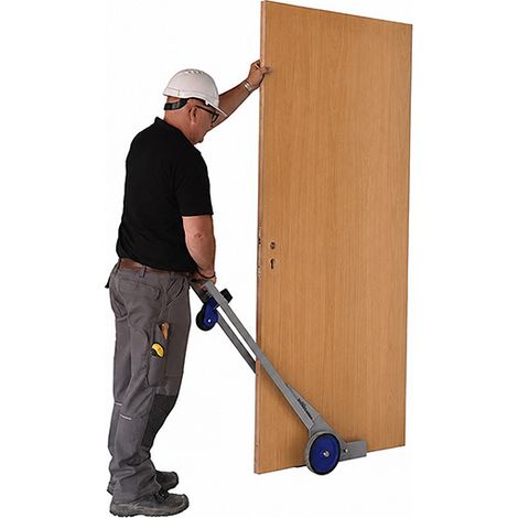 Carrello per trasporto e montaggio porte Doorjack XL STA, capacità totale di carico 150 kg
