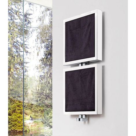 Sèche-serviette + tablette étendage - Blanc - Box Bis/ZX - 545 Watt - BOXB/995/480/ZXB