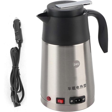 Gobelet Chauffant 1.2L 24V pour Camion, Bouilloire Électrique de Voiture, Chauffe-Eau à Café, Tasse Thermique Portable (1/5)