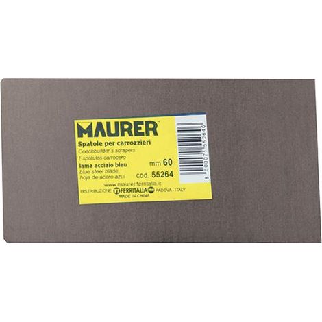 SPATOLA RETTANGOLARE LISCIA MAURER 120MM