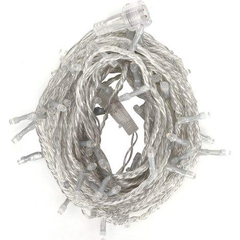 Guirlande lumineuse étanche de 10 m avec 100 LED, 24 V CC, idéale pour les fêtes de Noël et autres occasions festives. Couleurs variées. (1/5)