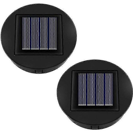 Lot de 2 modules supérieurs de rechange de 8 cm pour lampe solaire, panneau solaire de remplacement pour lanterne de jardin solaire extérieure. (1/5)