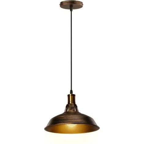 U-DO Lustre Suspension Ajustable design Vintage en Fer Lampe Exquis pour Salon Bar Cuisine (1/4)