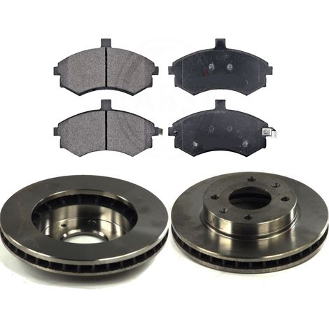 KIT FRENI ANTERIORI compatibile con HYUNDAI MATRIX (FC) - DISCHI + PASTIGLIE OEM: FDB1840, FDB600, FDB1737 / 17199 /SOSTITUZIONE DIRETTA/BASSA POLVERE/SILENZIOSO (1/5)