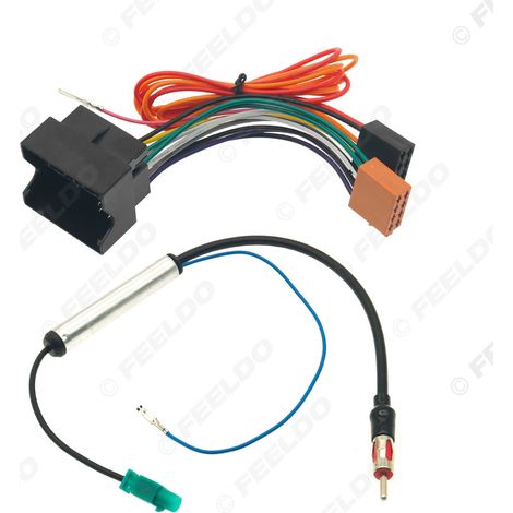 Modification du faisceau de câblage ISO vers Quadlock pour antenne FAKRA automobile, compatible avec la plateforme PQ Volkswagen/Audi/Skoda