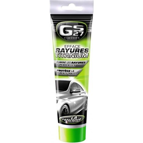 Efface rayures titanium 150ml – Crème microbilles pour rayures superficielles – Traitement efficace pour carrosserie auto – Gs27