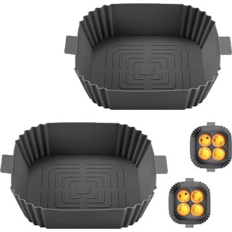 Doublure en silicone réutilisable pour friteuse à air chaud, accessoires pour friteuse à air chaud (1/5)