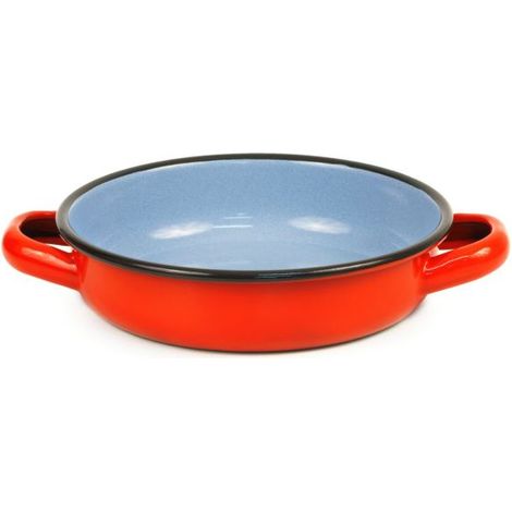 Cocotte sans Couvercle Acier Emaillé Rouge - Pujadas (1/3)